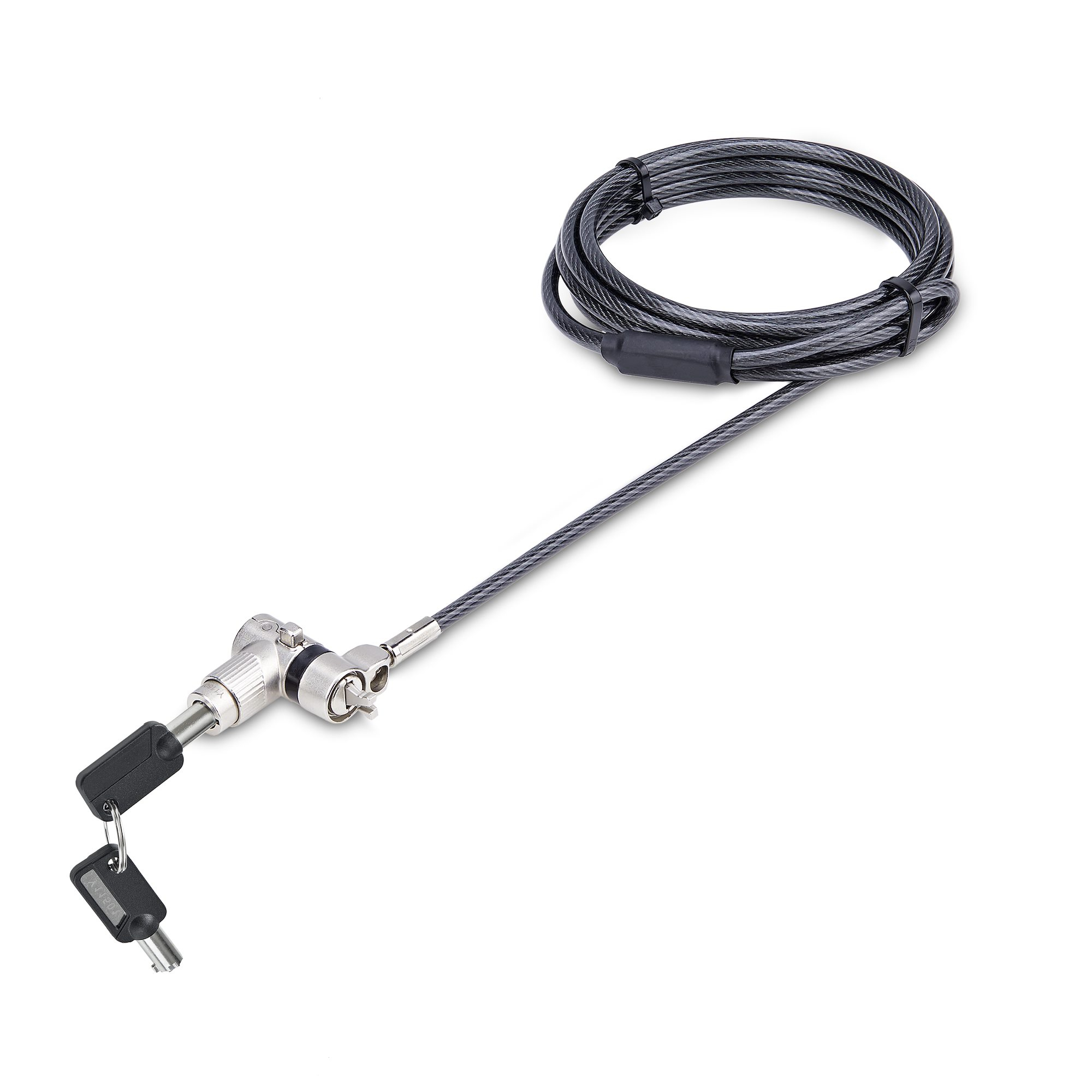 StarTech.com 3-in-1 Universal Laptopschloss 2 m schwarz