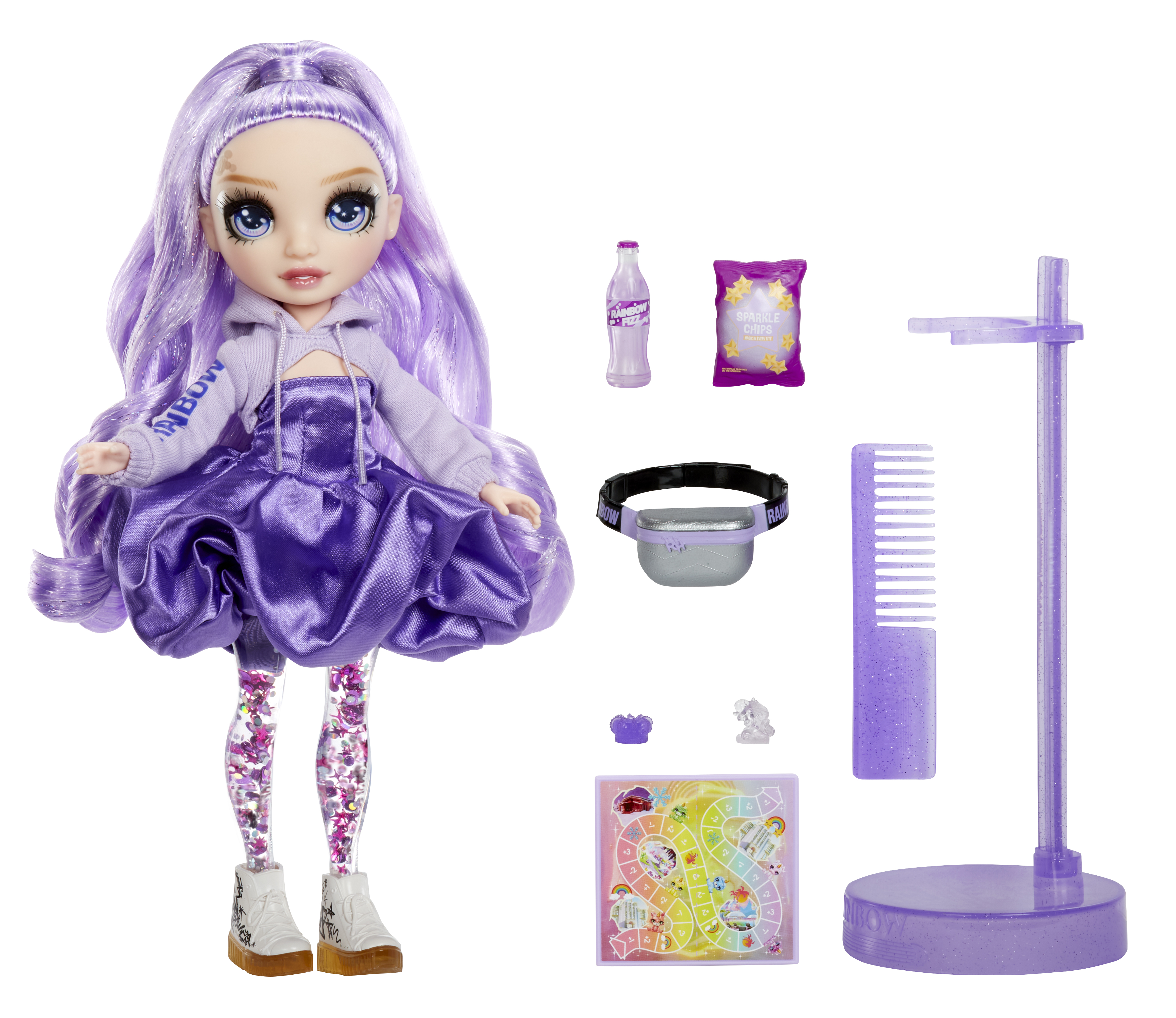 Rainbow High Rainbow High Sparkle & Shine Fashion Doll - Viola, Puppe