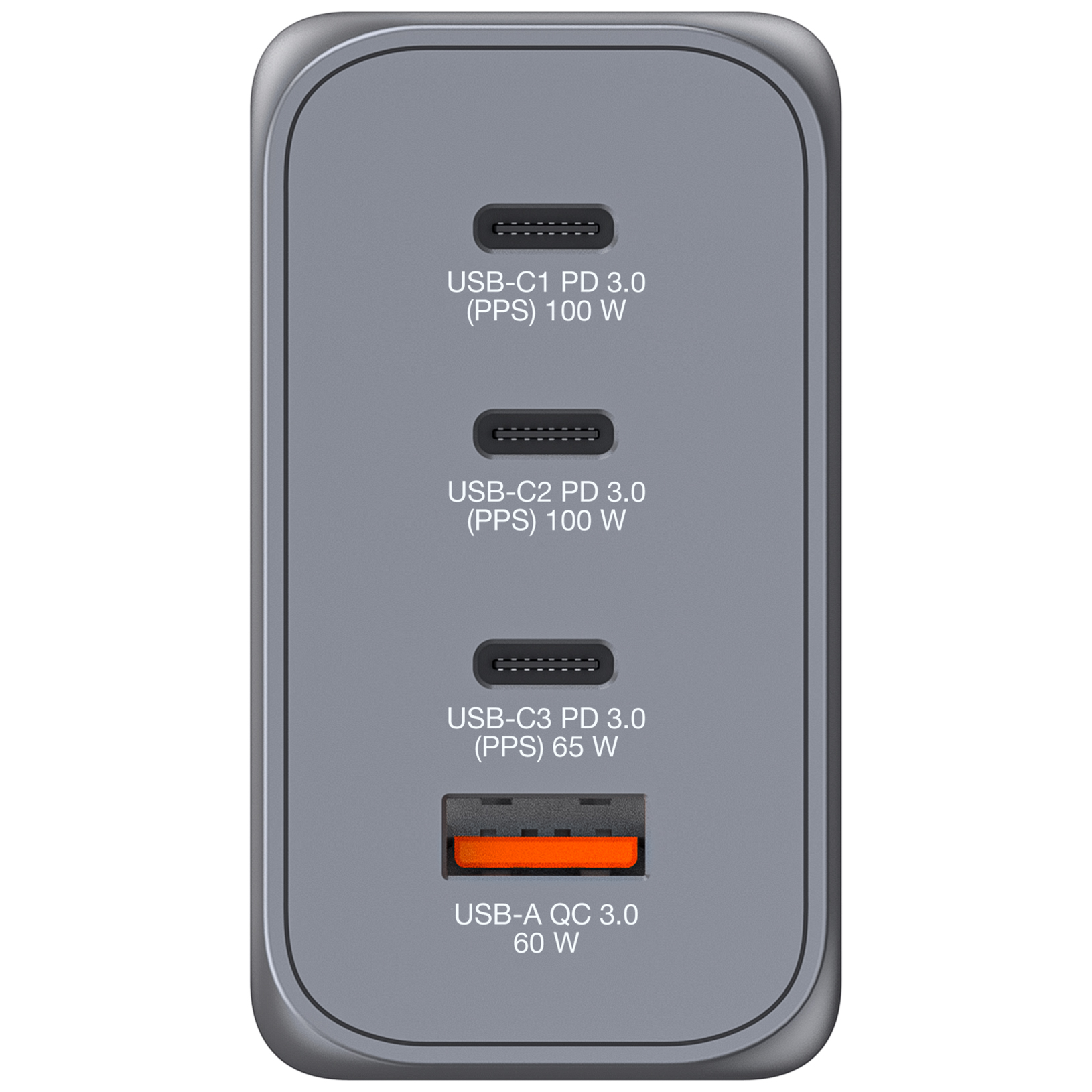 Verbatim GNC-200 GaN Charger 4 Port 200W USB A/C (EU/UK/US