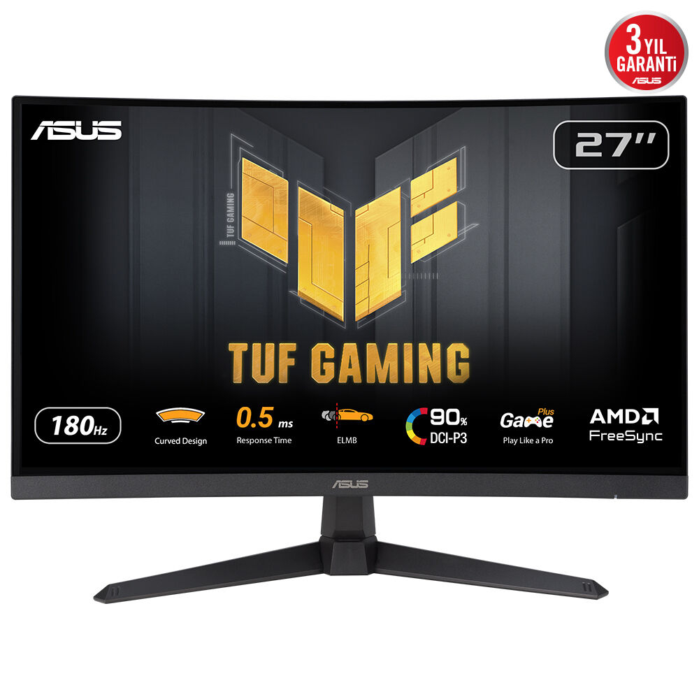 ASUS VG27WQ3B 68,58cm 27Zoll QHD FAST IPS 180HZ 1MS HDMI DP GAMING BLACK