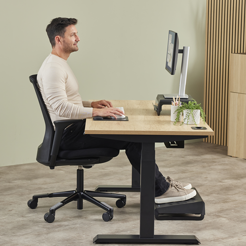 Fellowes Breyta 100142570 Handgelenkstütze Silikon Schwarz 6x32cm