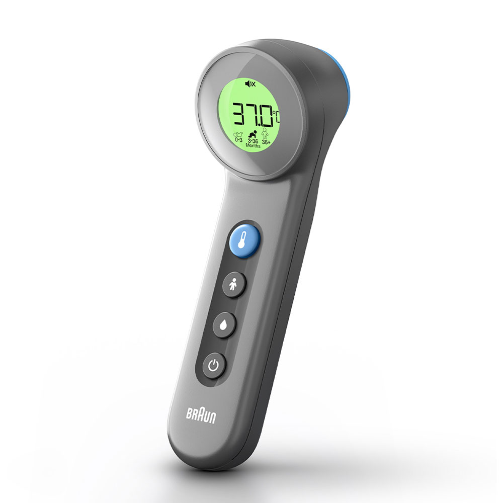 Braun BNT400B No touch + touch Thermometer mit Age Precision