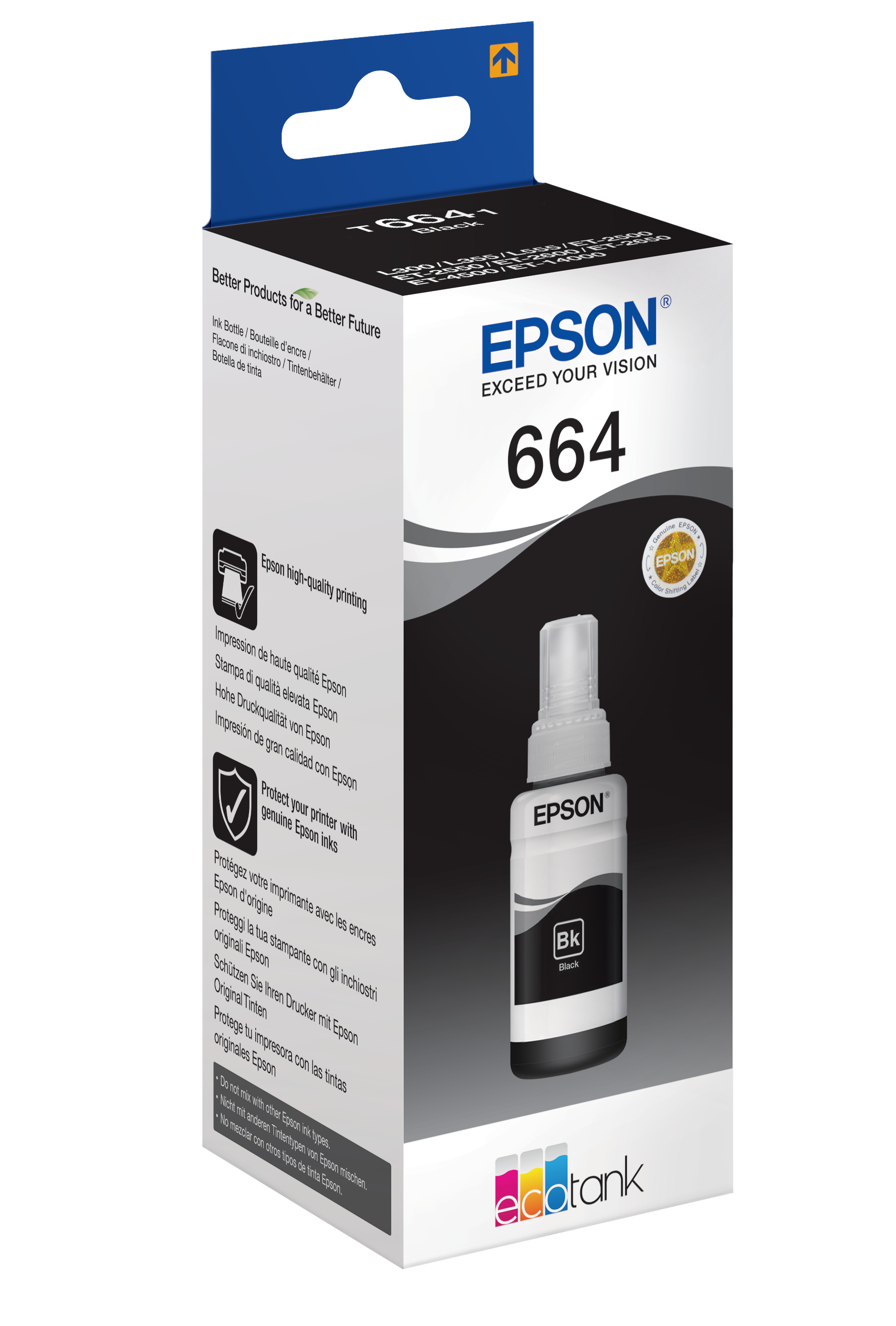 EPSON T6641 schwarz Tintenflasche