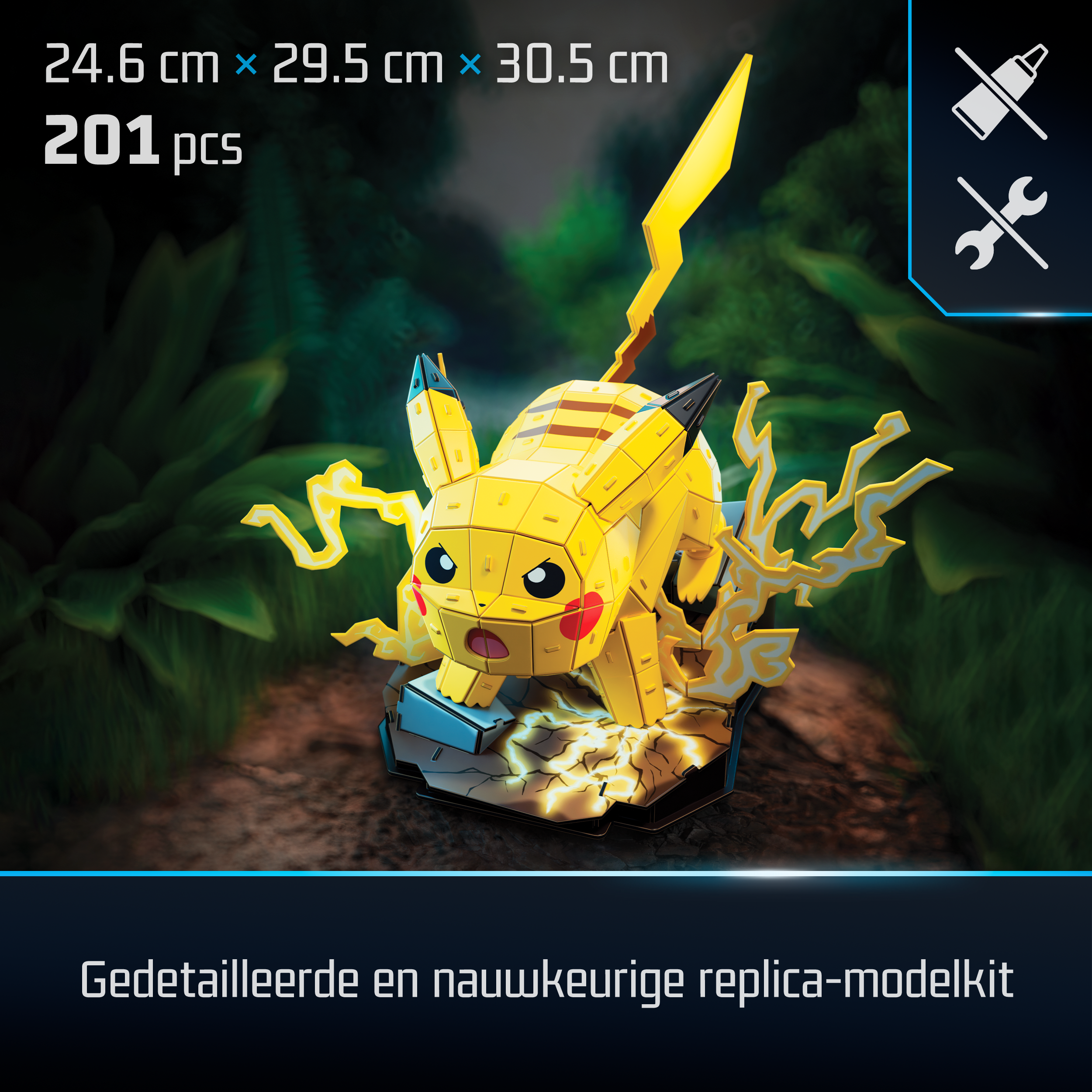 4D Build - Pokémon Pikachu, Modellbau