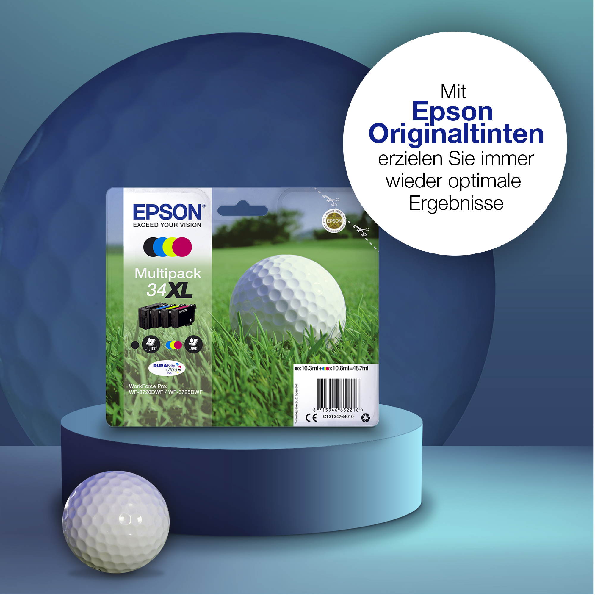 EPSON 34 / T3461 (Golfball) schwarz Druckerpatrone