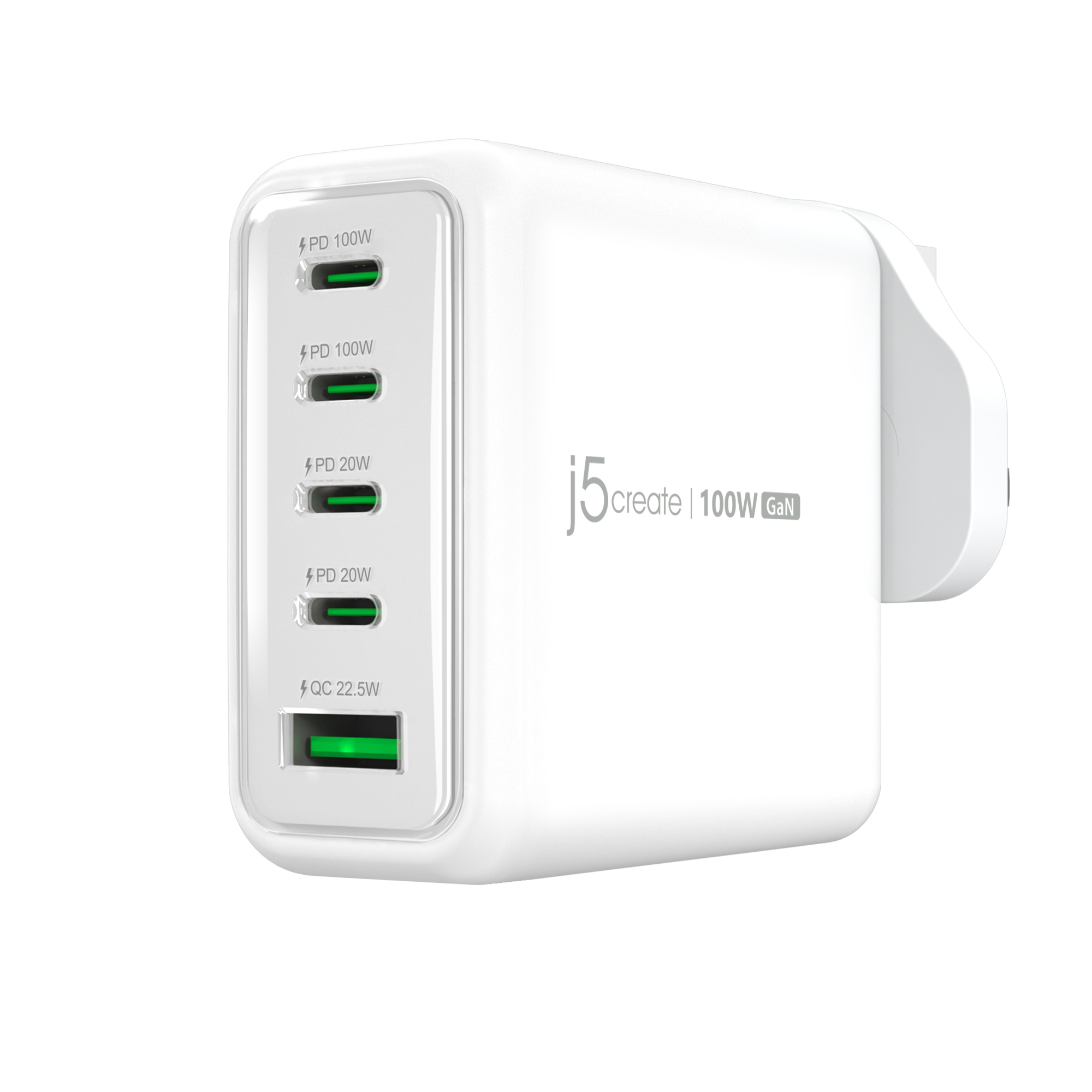 100W GAN USB-C 5-PORT CHARGER