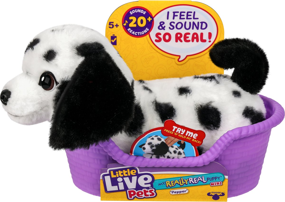 Little Live Pets My Really Real S2 Puppy Mini - Pepper, Kuscheltier