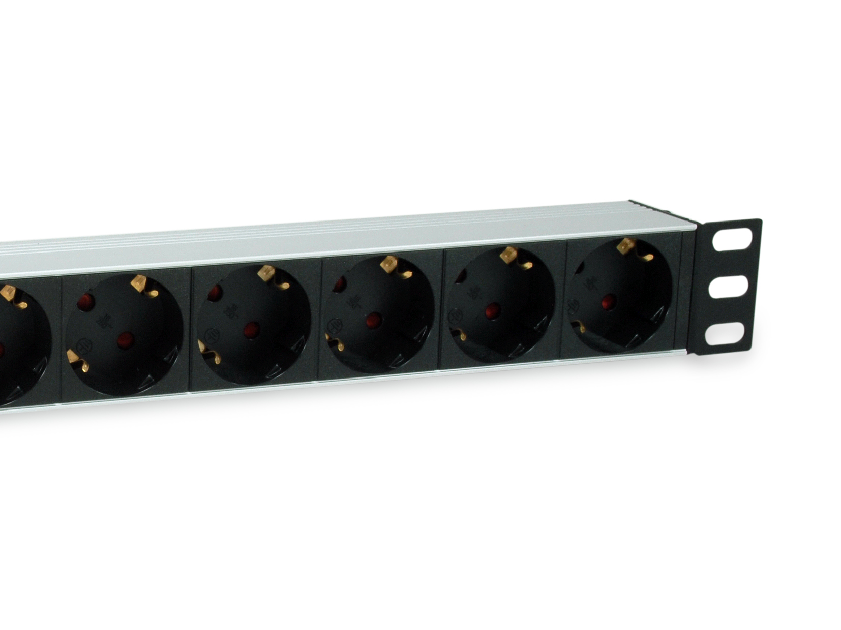 Equip 19 Steckdosenleiste 7xSchuko+Switch->St.90°ÜSS Alu.