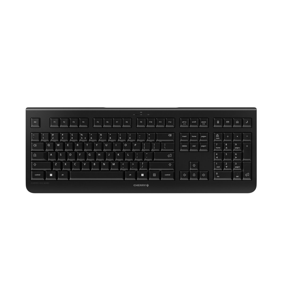 CHERRY KW 3000 Tastatur kabellos schwarz