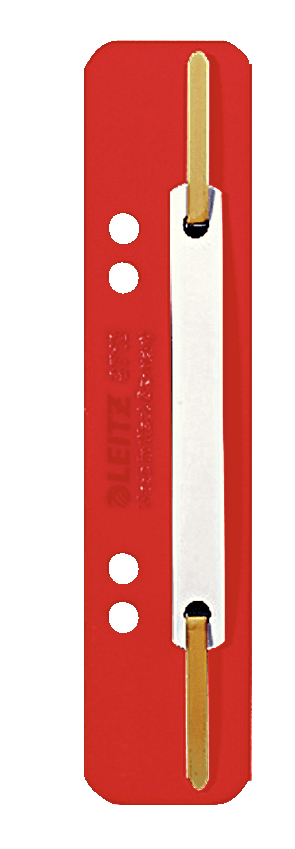LEITZ Heftstreifen 3710 rot Kunststoff, 250 St.
