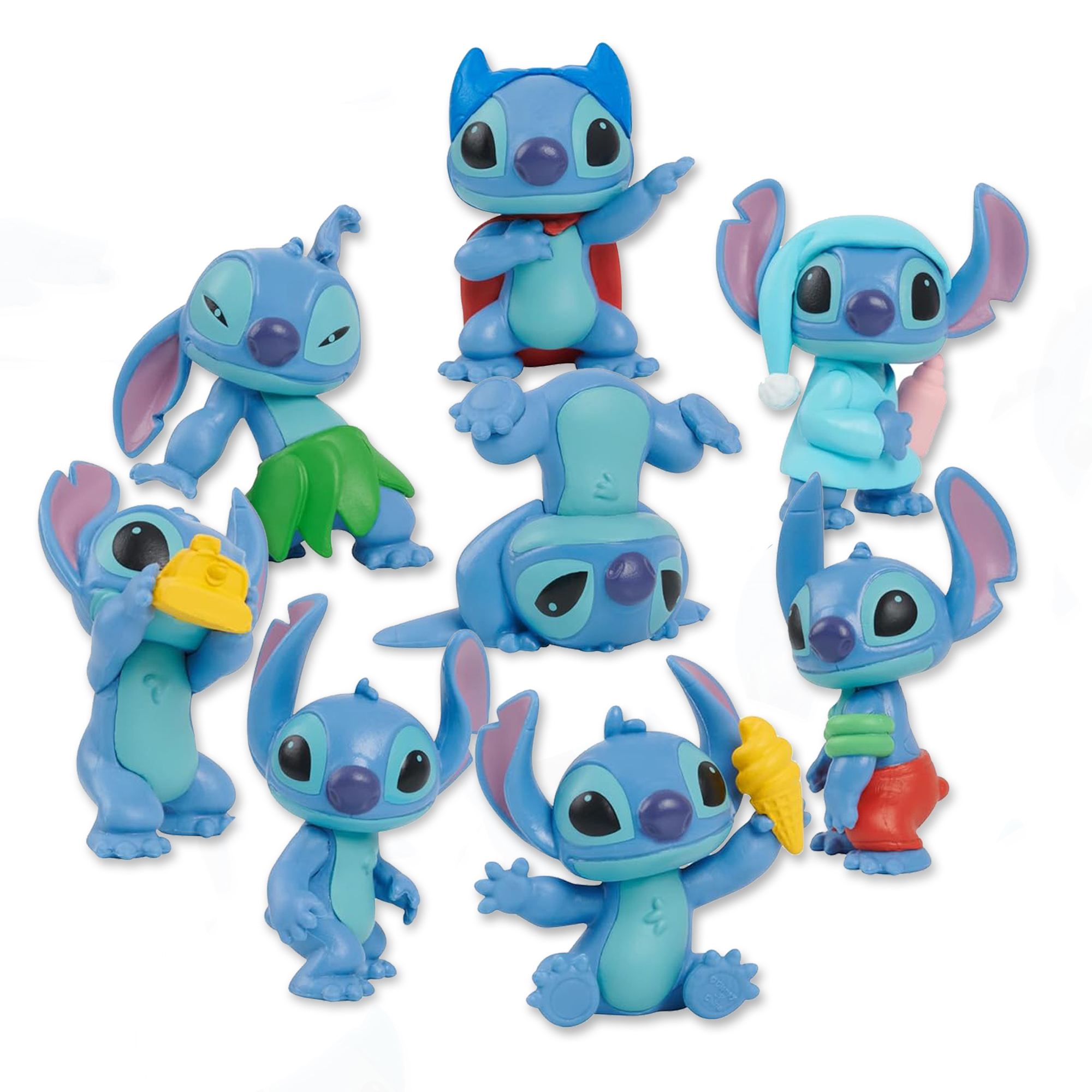 Disney Stitch Sammelbox mit 8 Figuren, Spielfigur