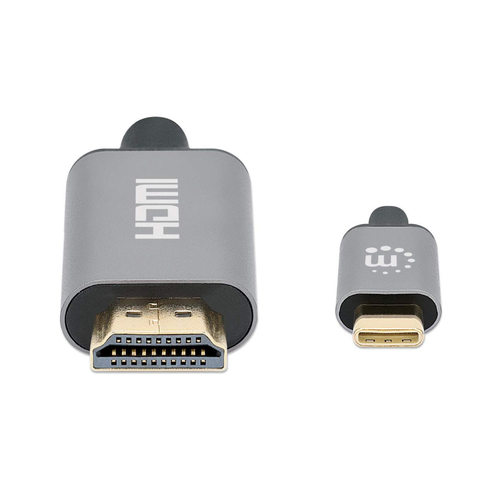MANHATTAN 4K@60Hz USB-C auf HDMI-Kabel Stecker/Stecker 2m