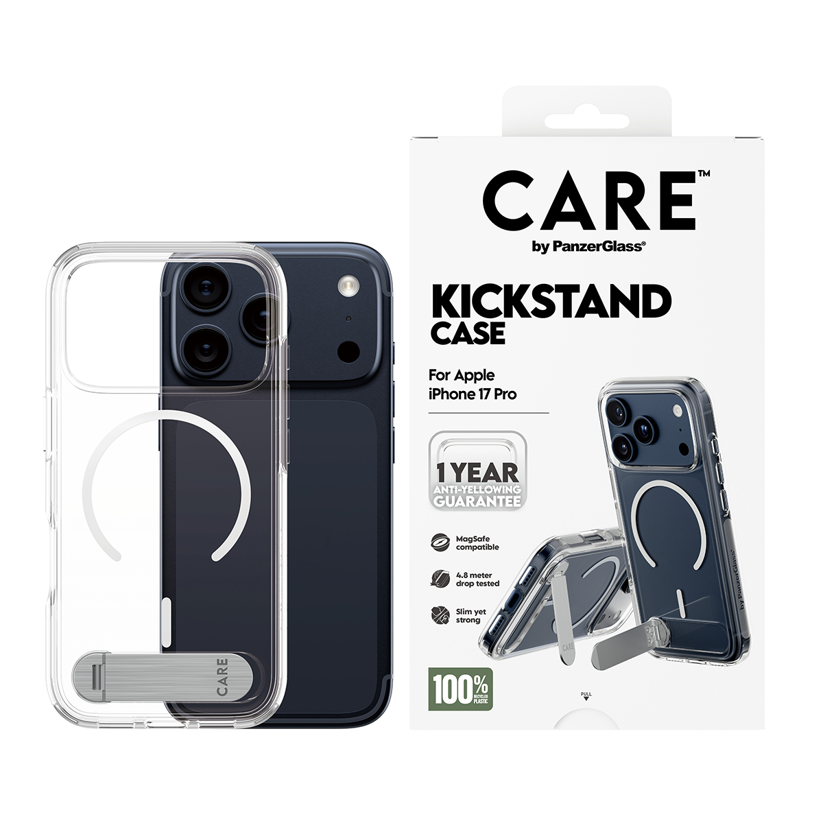 CARE BY FEATURE CASE TRANSPAREN KICKSTAND IPHONE 17 PRO