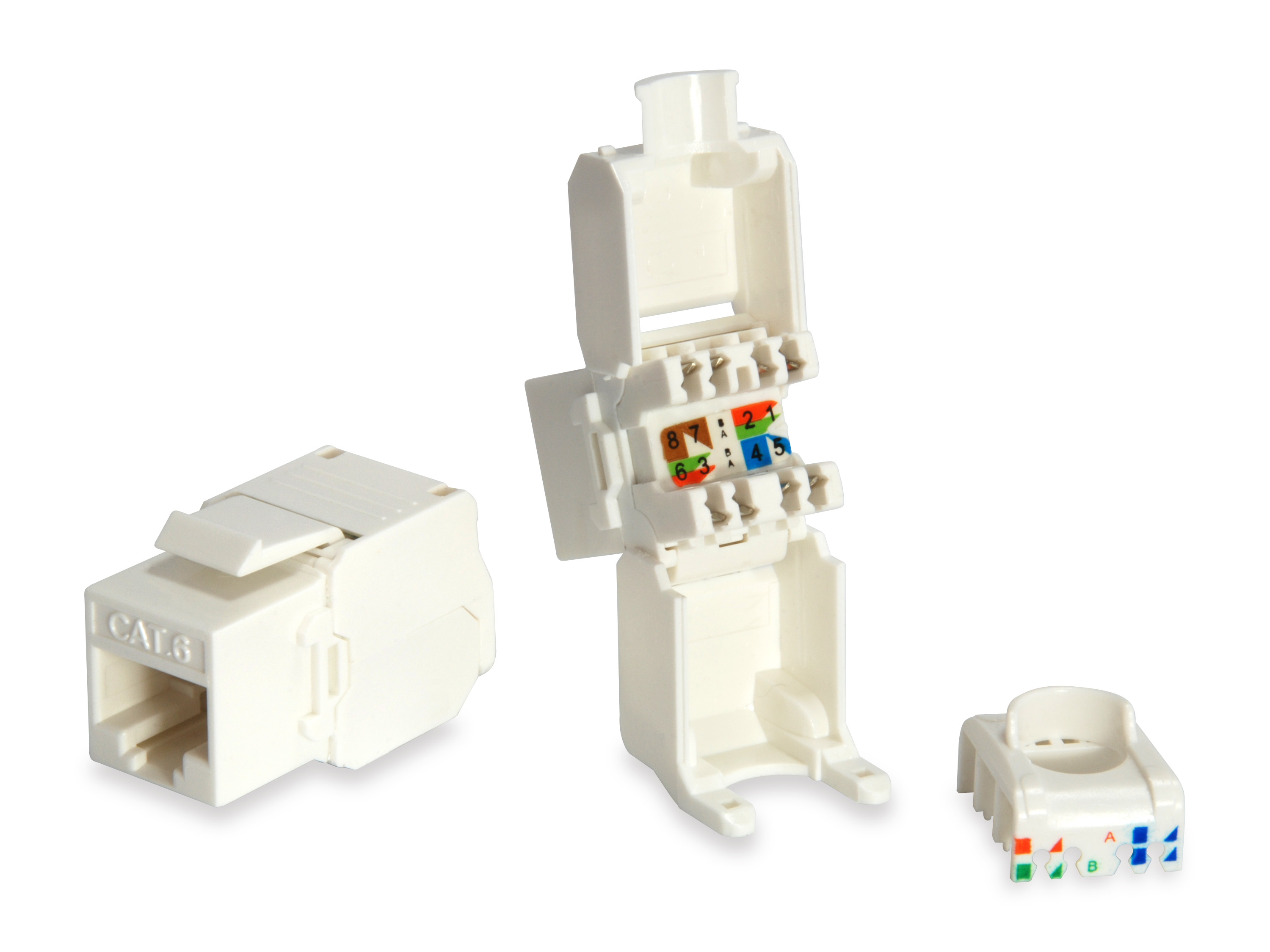 Equip Keystone Jack ungeschirmt Cat6 LSA wzf.8Stk sw