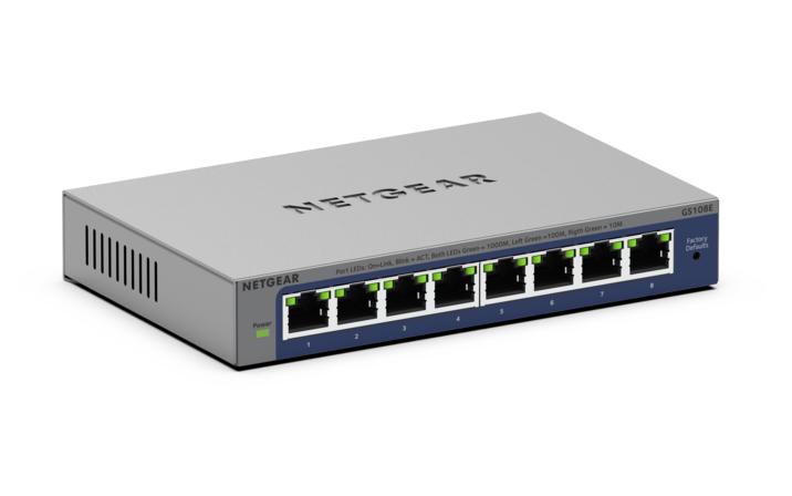 NETGEAR Switch PLUS 8-port 10/100/1000 GS108E-400EUS