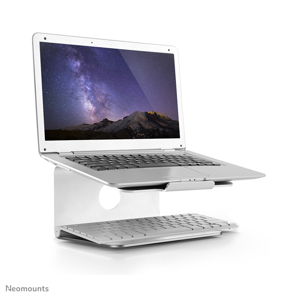 NEOMOUNTS NSLS050 Laptop Tisch Halter 360 Grad drehbar Farbe Silber