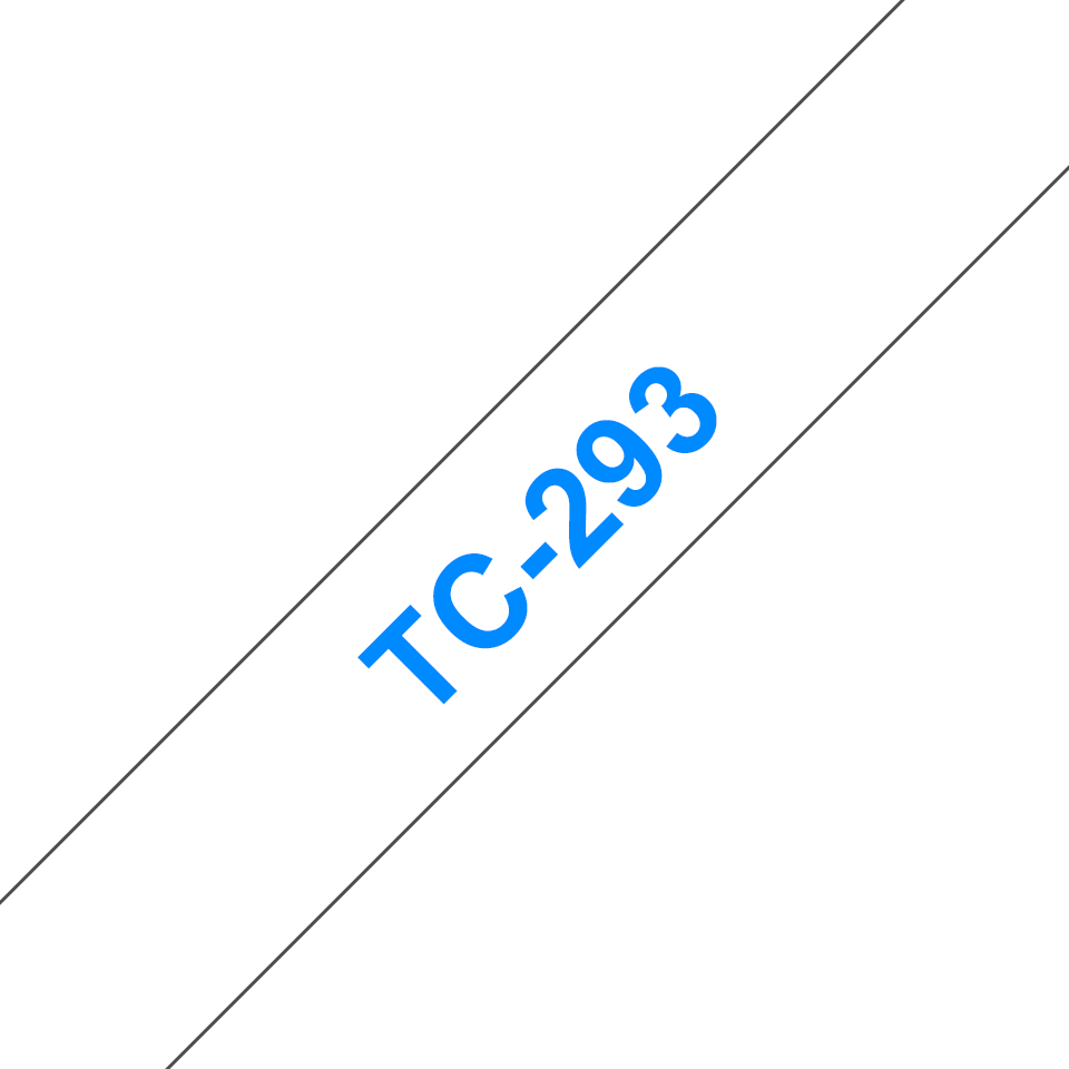 brother Schriftband TC-293 TC293, 9 mm, blau auf weiß, 1 St.
