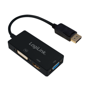 Logilink 4K DisplayPort 1.2 zu DVI/HDMI/VGA Adapter