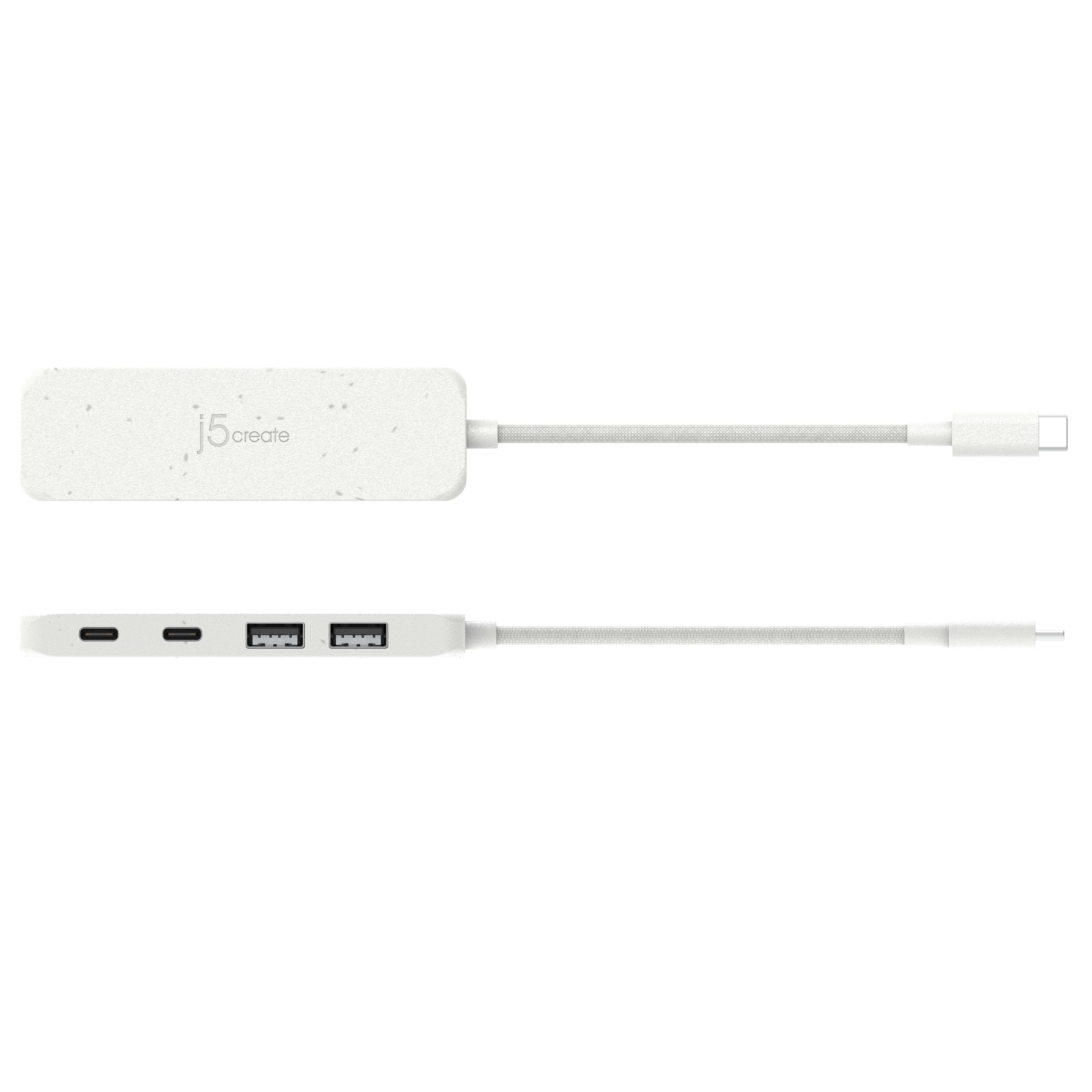 ECO-FRIENDLY USB-C TO 4-PORT TYPE-C TYPE-A GEN 2 HUB