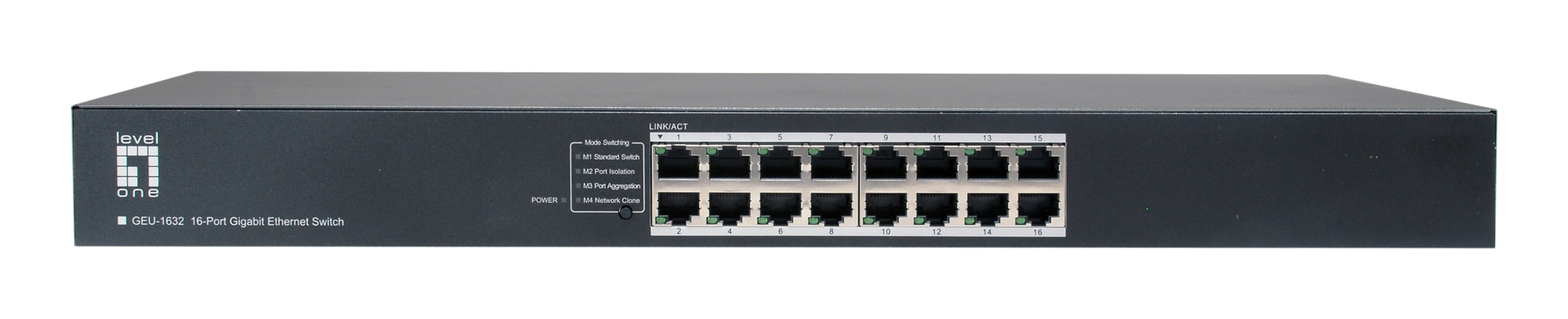 LevelOne Switch 16xGE 19 unmanaged Metall