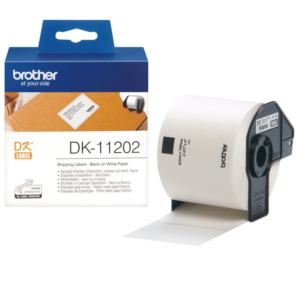 DK SINGLE LABLE ROLLS F/ QL-500/550 300PCS/RL 62X100MM
