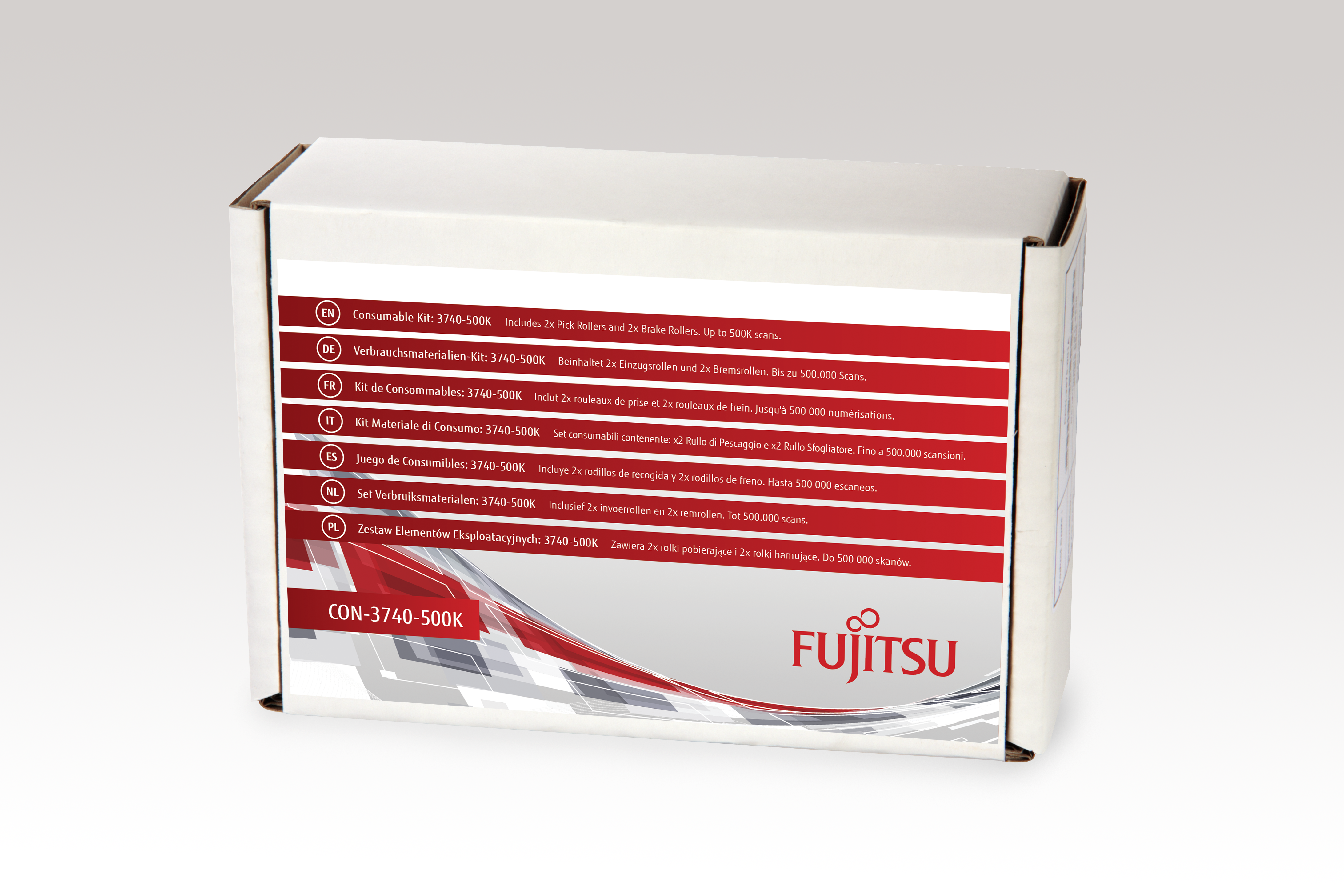 CONSUMABLES KIT FI-7X00 SERIES 2PICK ROLLERS AND 2BRAKE ROLLERS
