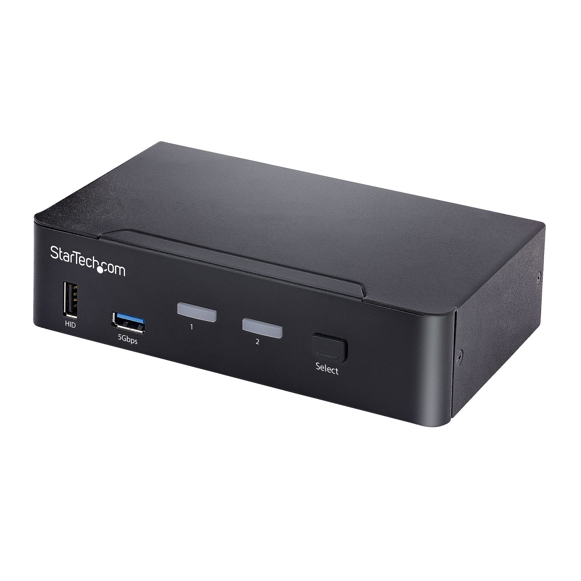 STARTECH.COM 2 Port USB C KVM Switch KVM Umschalter mit 4K 60Hz DisplayPort Thunderbolt 3/4 und USB C DP Alt Mode Audio USB A Hub