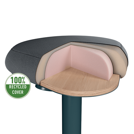 LEITZ Sitz- & Stehhocker Ergo Active 65440089 dunkelgrau, 1 St.