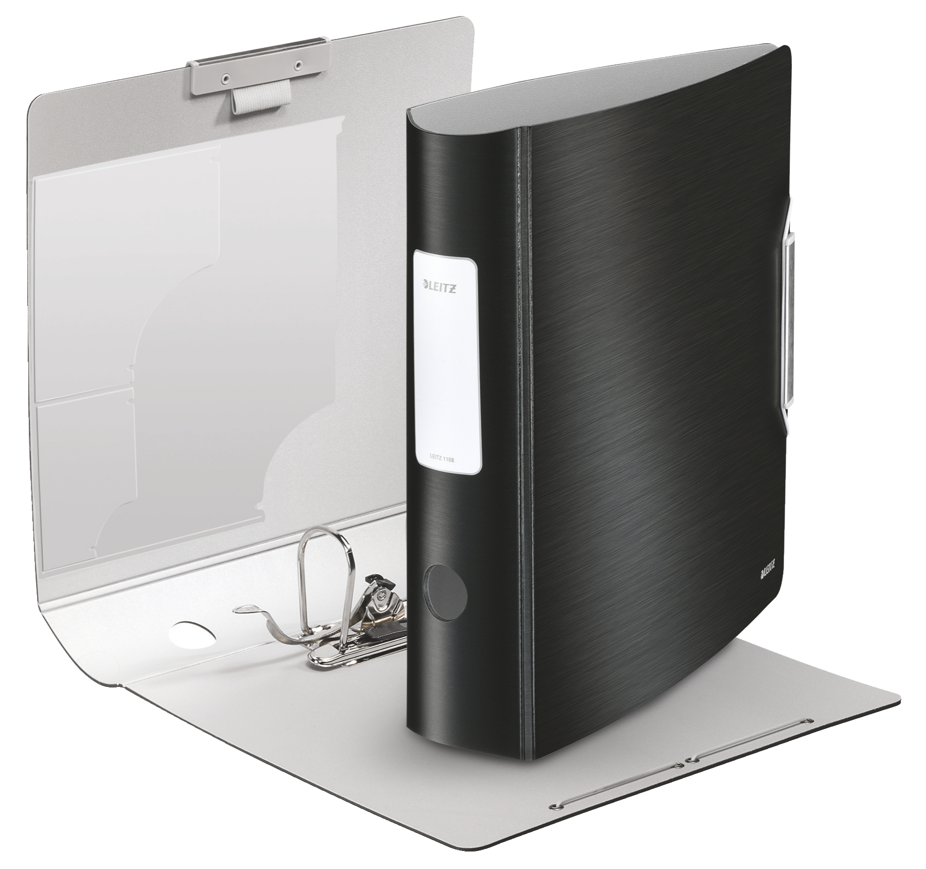 LEITZ Active Style 1108 Ordner satin schwarz Kunststoff 8,2 cm DIN A4, 1 St.