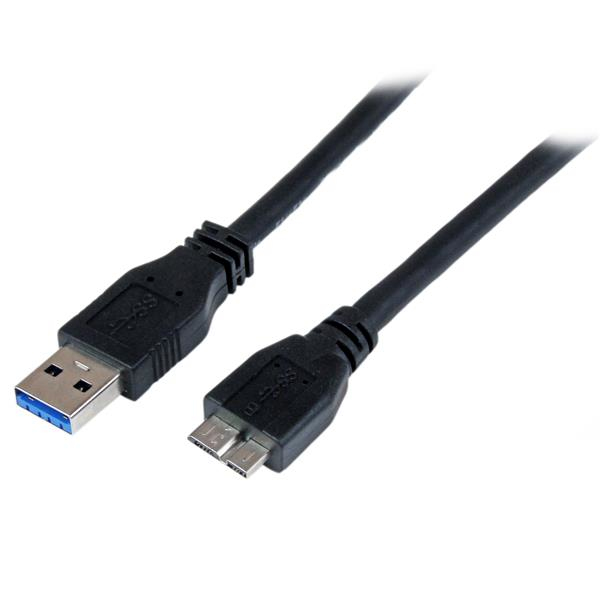 StarTech.com USB 3.0 SuperSpeed Kabel A-Micro B 1 m schwarz