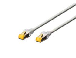 DIGITUS Patchkabel Cat6a S/FTP 2xRJ45 7.0m grau Hebelschutz Polybeutel