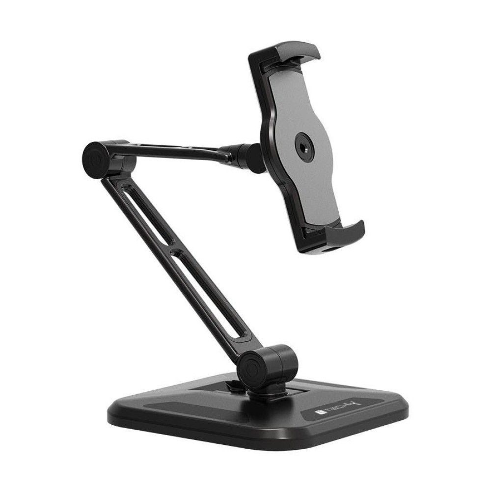 TECHLY Wand/Tischhalter fuer IPad/Tablet 11,94-32,77 cm 4,7-12,9Zoll Neigbar und Drehbar max.Hoehe 290mm max.Breite 44mm schwarz