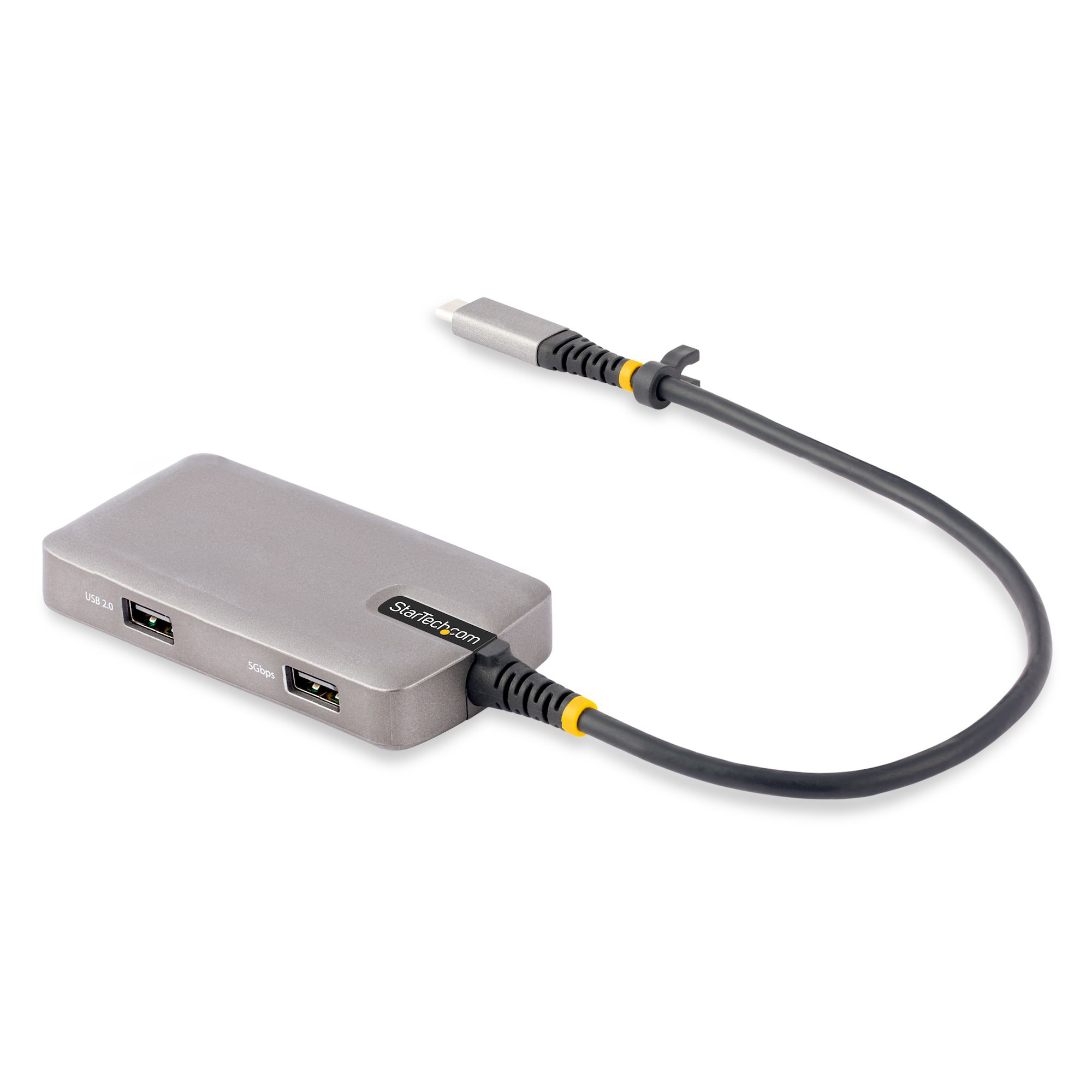 StarTech.com USB-C Multiport Adapter HDMI 3-Port USB Hub 100W Power Delivery Schwarz Silber