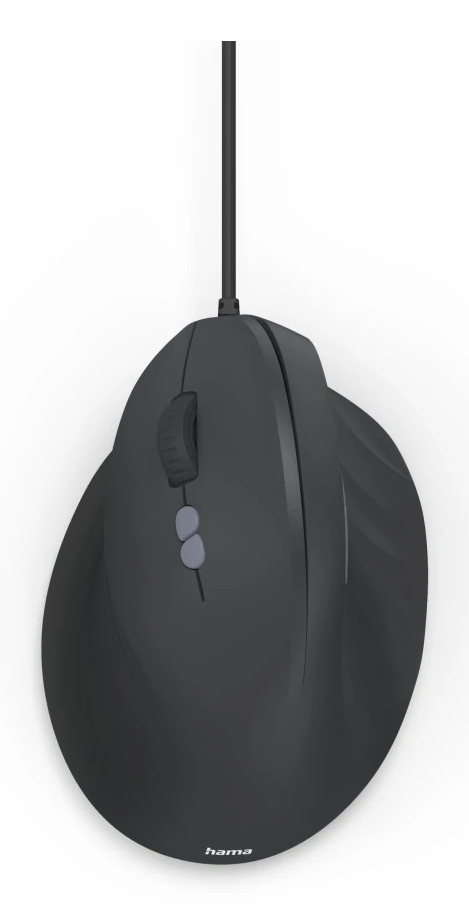 hama ECM-500L Maus ergonomisch kabelgebunden schwarz