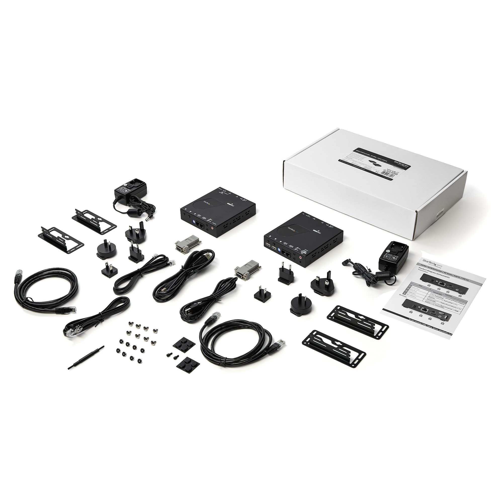 STARTECH.COM 4K HDMI Extender - KVM - 4K 30Hz - Video über CAT6 IP Ethernet mit USB SV565HDIP