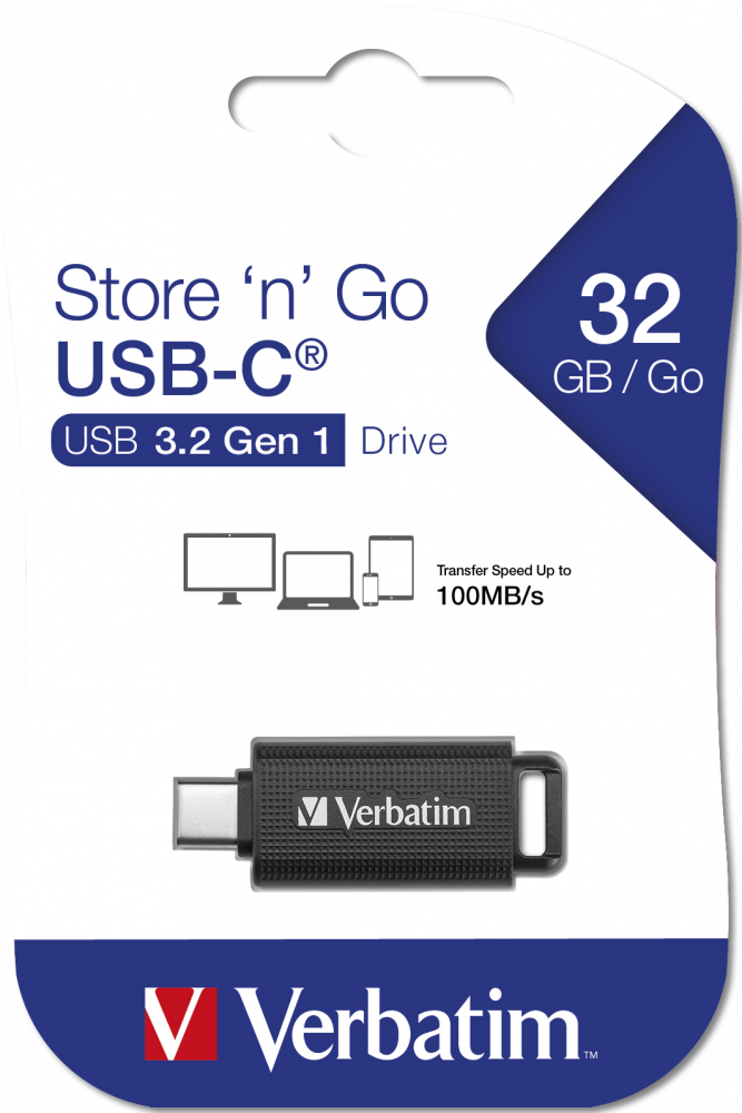 verbatim USB-Stick StorenGo schwarz 128 GB, 1 St.