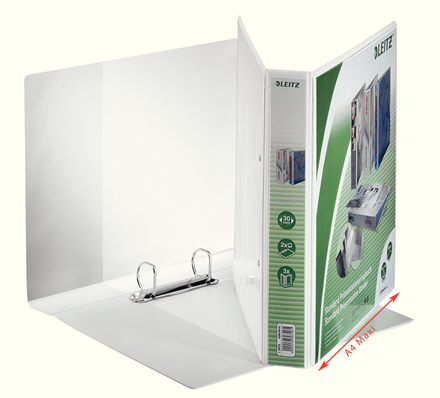 LEITZ Präsentationsringbücher 2-Ringe weiß 5,0 cm DIN A4, 6 St.