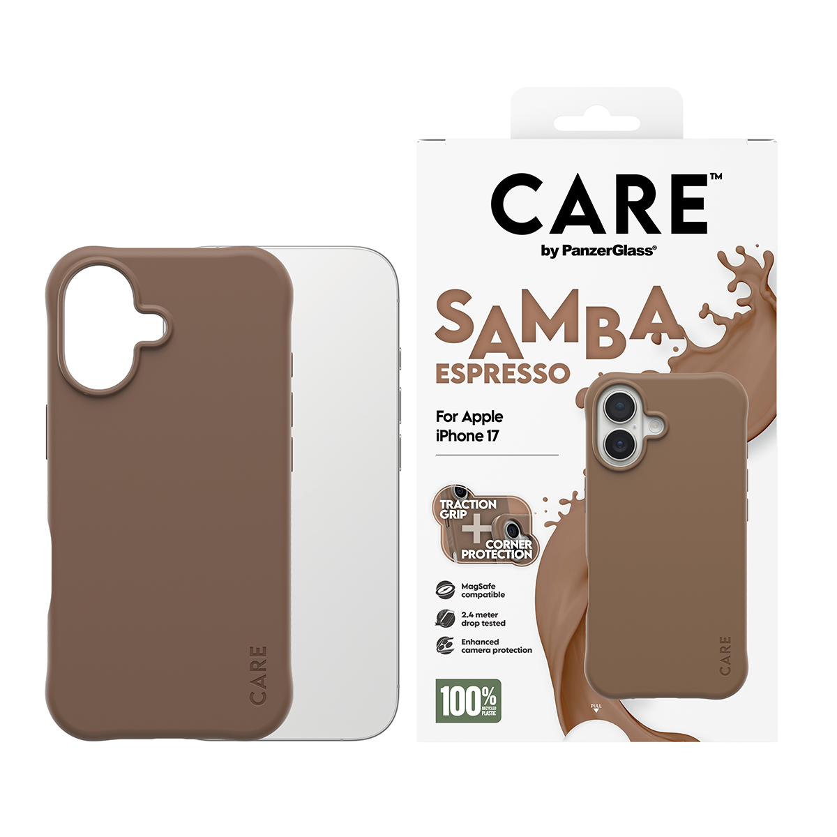 CARE BY FASHIONABLE CASE SAMBA ESPRESSO W. MAGSAFE IPHONE 17