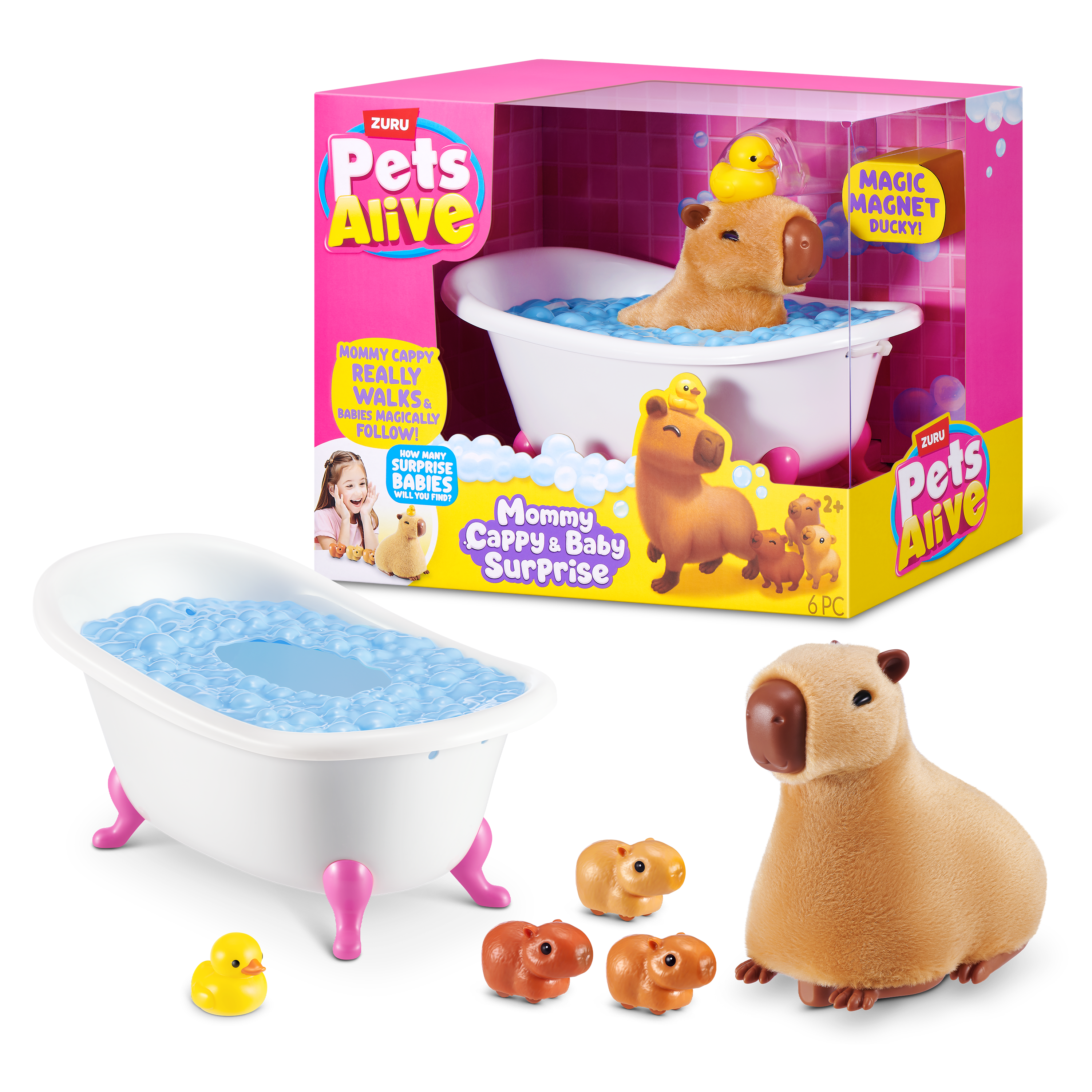 Pets Alive - Mommy Capybara and Baby Surprise, Spielfigur