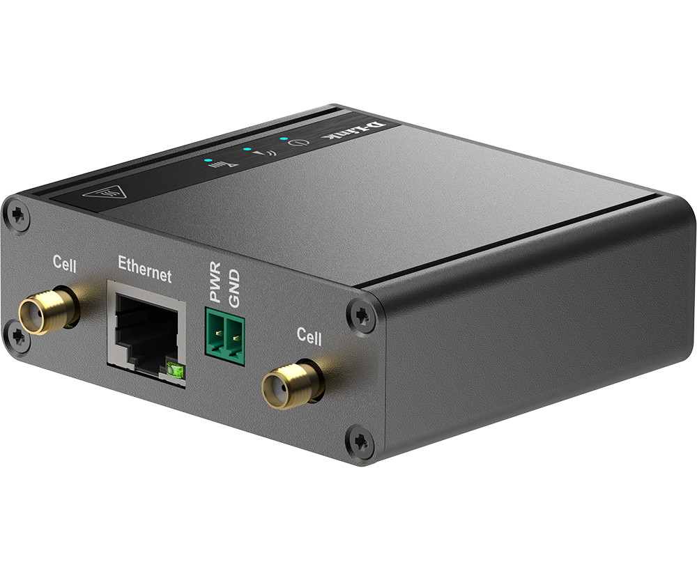 D-LINK DWM-311-G 5G M2M Modem 1x 10/100/1000/2500 Ethernet LAN 1x SIM slot 5G SA & NSA speed verzinktes Stahlgehäuse