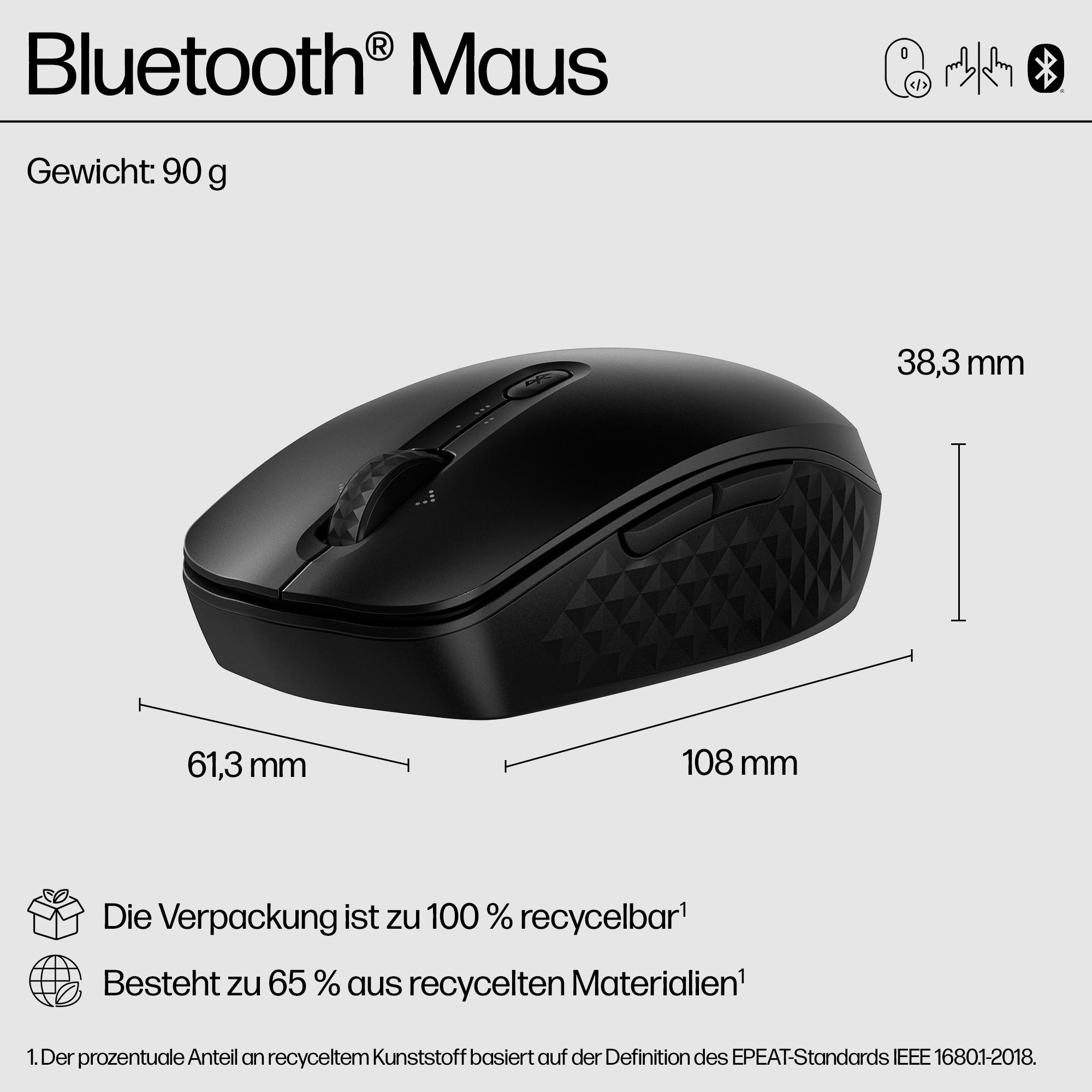 HP 425 PROGRAMMABLE WIRELESS MOUSE