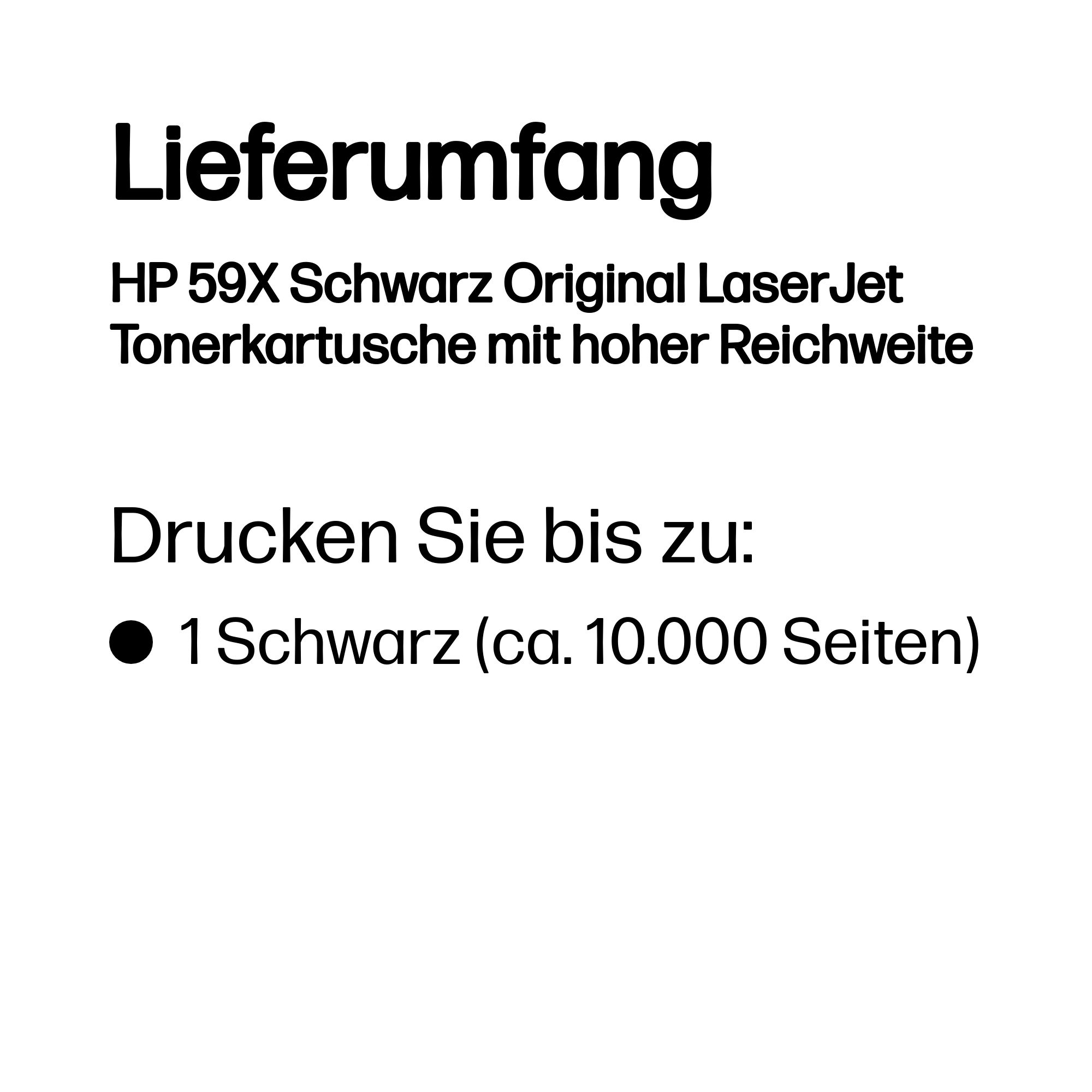 HP 59X Schwarz LaserJet Tonerpatrone