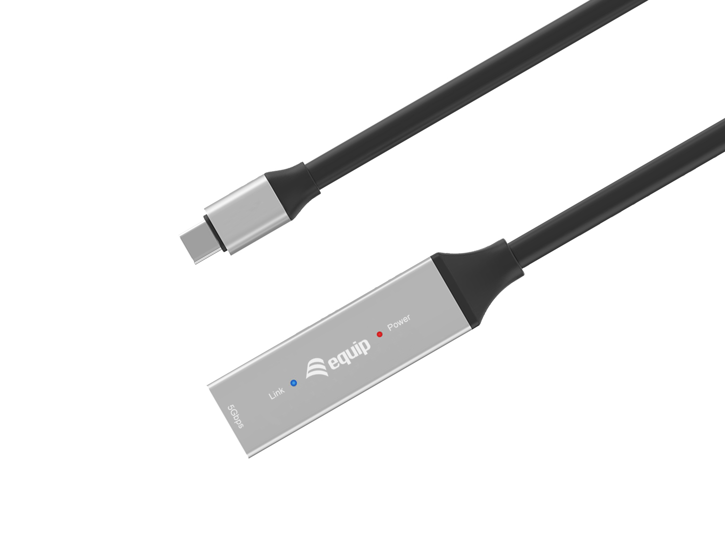 Equip Kabel USB-C3.2->C Gen1 Akt.Erweit.St/Bu 15.00m schwarz