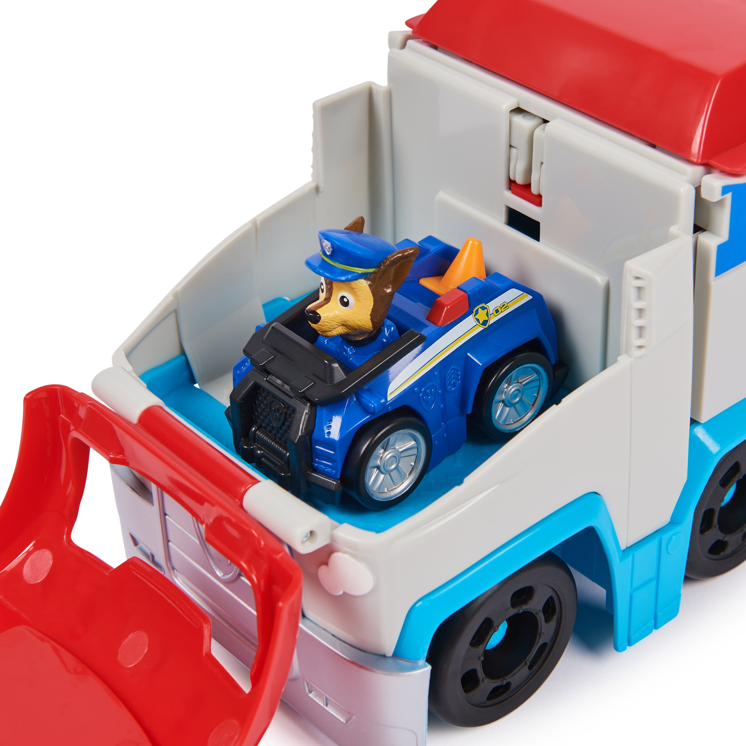 Paw Patrol - Pup Squad Patroller mit Chase-Spielzeugauto, Spielfahrzeug