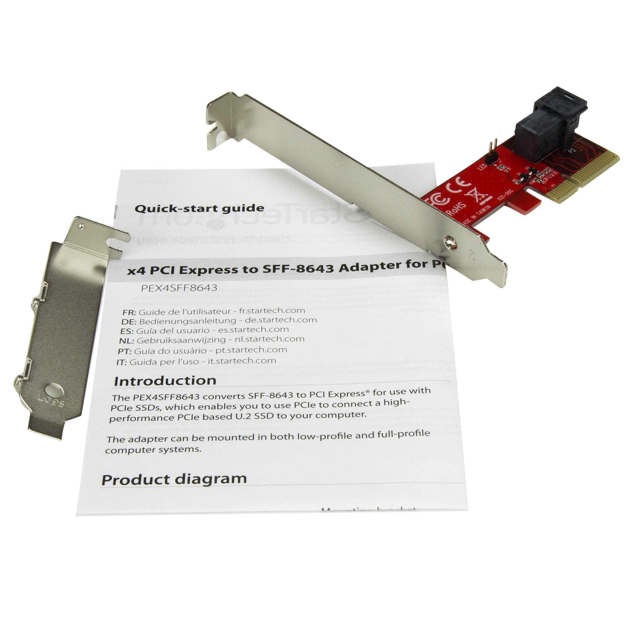 U.2 2.5IN NVME SSD ADAPTER IN