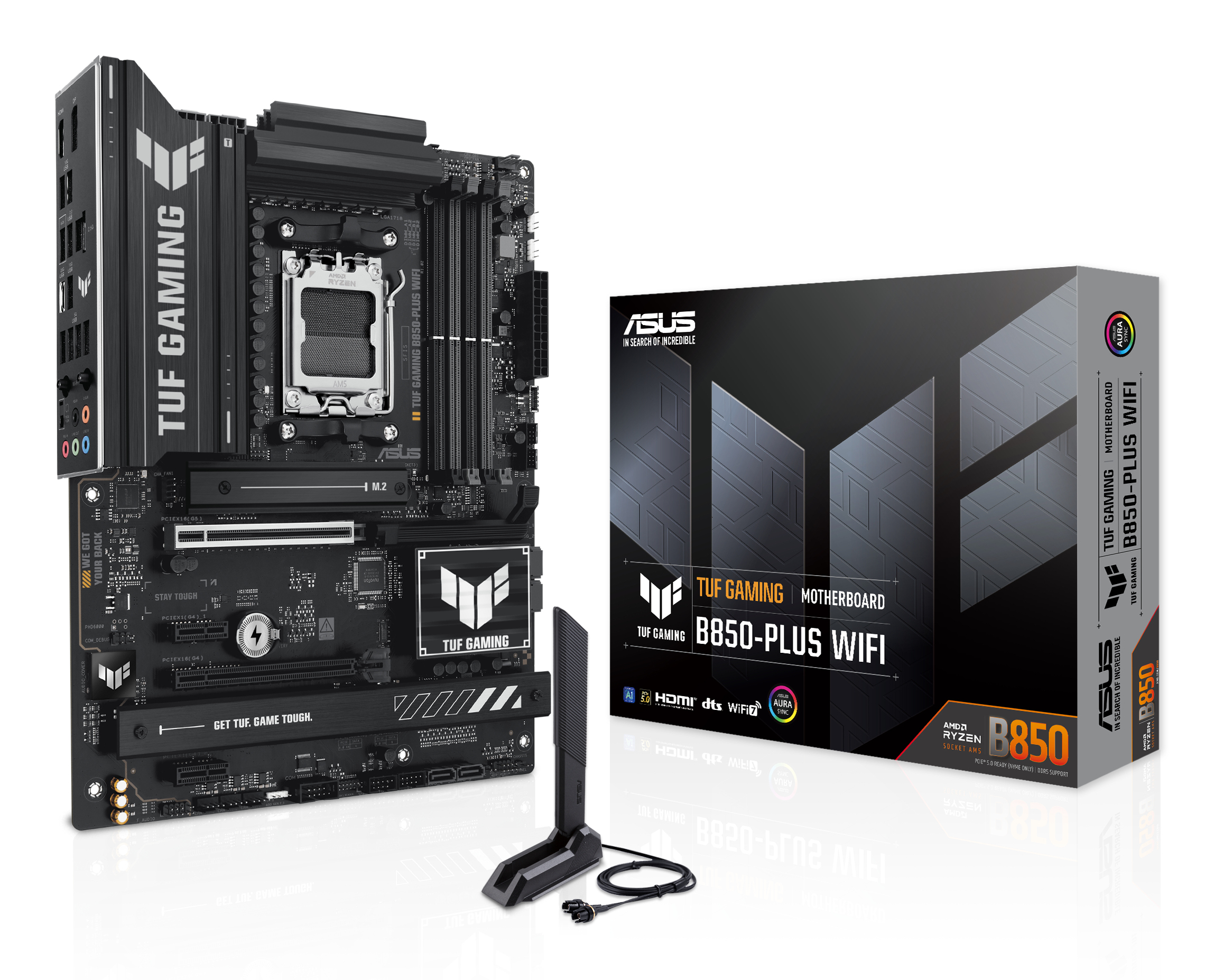 ASUS TUF GAMING B850-PLUS WIFI (AMD,AM5,DDR5,ATX)