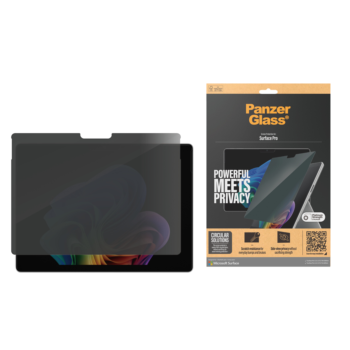 PANZERGLASS PRIVACY SCREEN PROTECTOR MICROSOFT SURFACE PROX