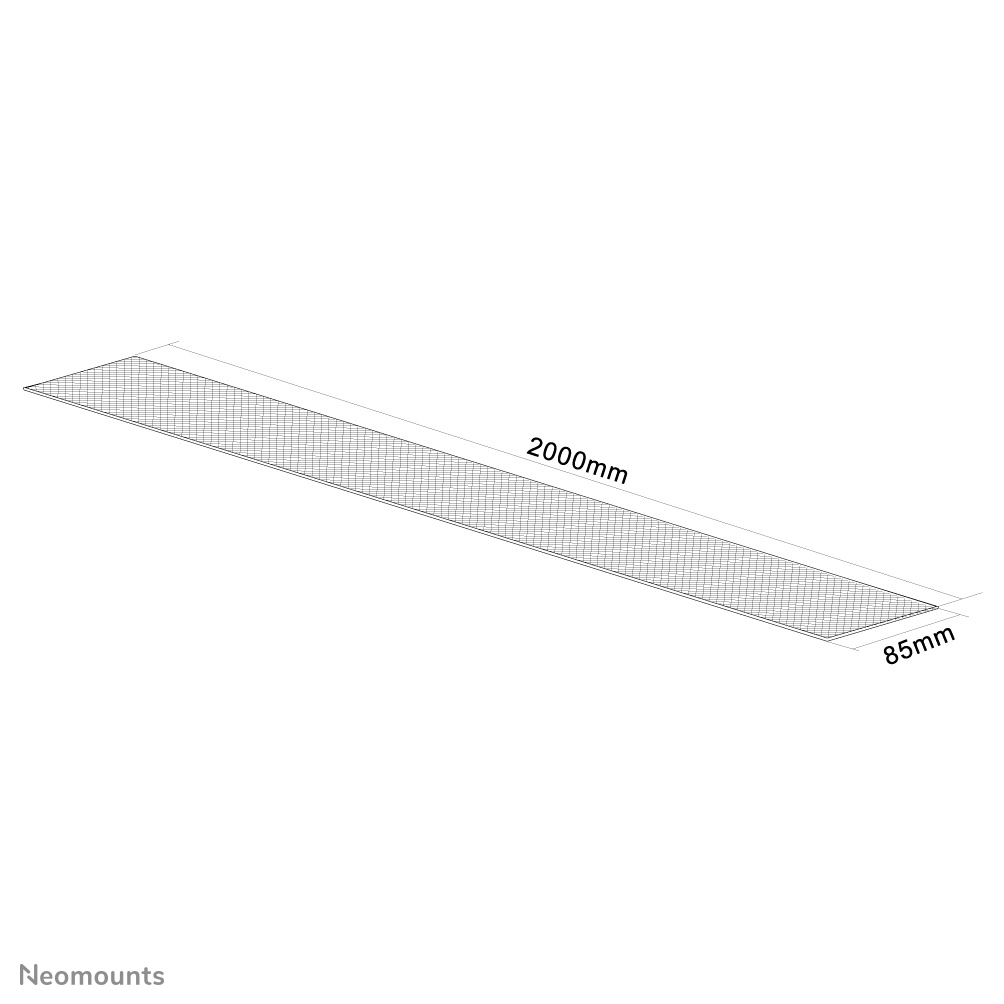 NEOMOUNTS NS-CS200BLACK Kabelabdeckung Laenge 200cm 78,74Zoll Farbe Schwarz