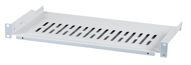 EFB 48,3cm 19Zoll Fachboden 1HE bis 10KG 25cm tief grau RAL 7035