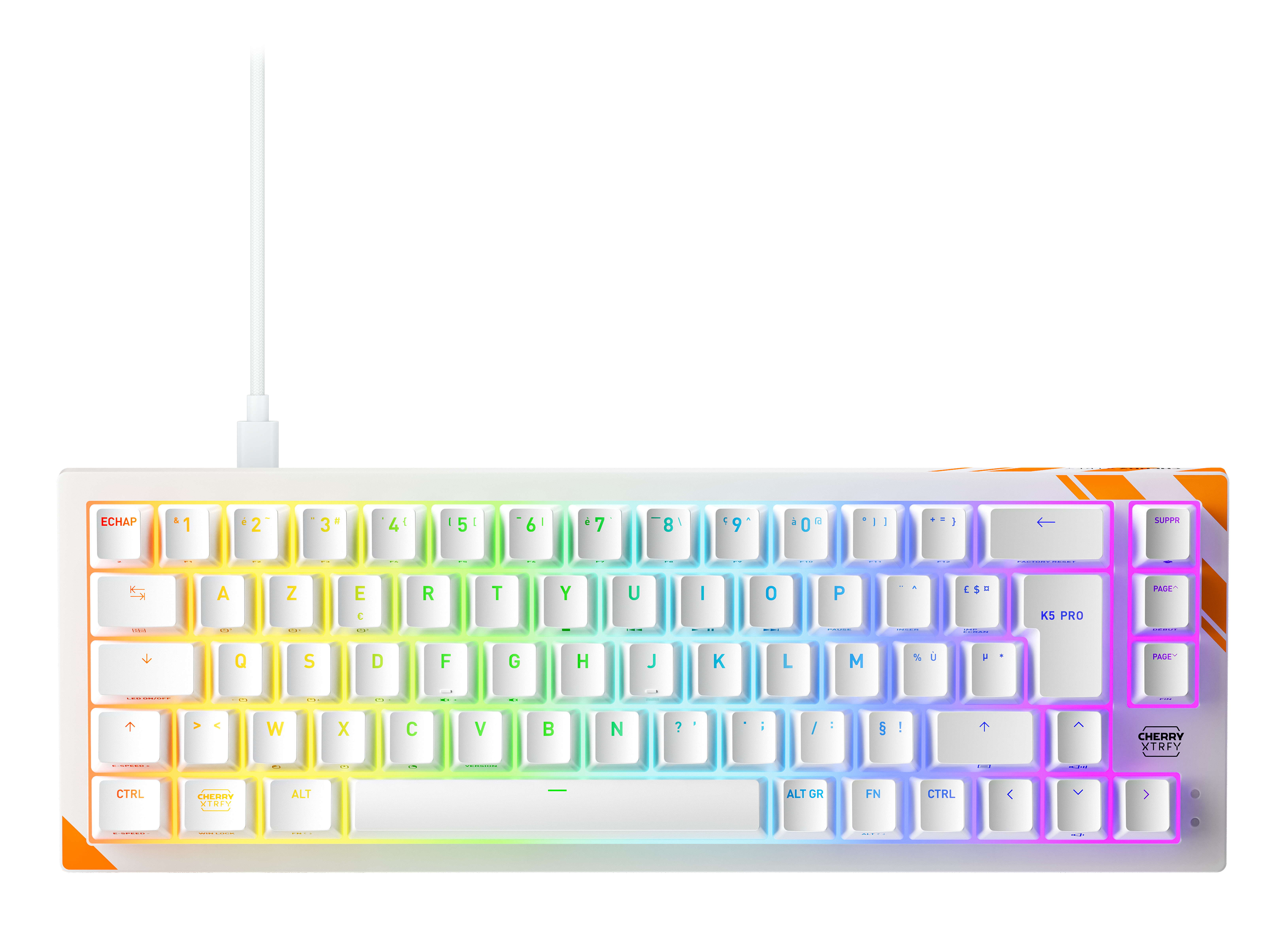 K5 PRO TMR COMPACT KEYBOARD WHITE MAGNETIC SWITCH GAMING KBD